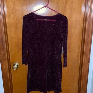 Trixxi Purple long sleeve dress